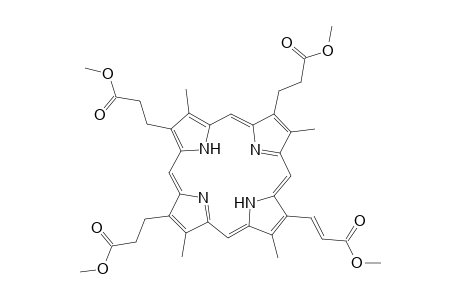 21H,23H-Porphyrin-2,7,18-tripropanoic acid, 12-(3-methoxy-3-oxo-1-propenyl)-3,8,13,17-tetramethyl-, trimethyl ester