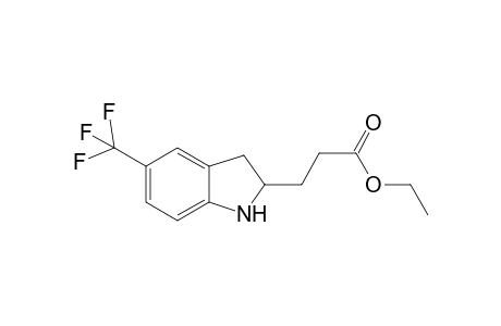 Ethyl 3-(5-(trifluoromethyl)indolin-2-yl)propanoate