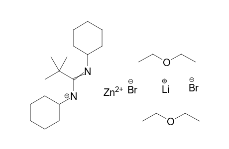Lithium(I) (C-tert-butyl-N-cyclohexyl-carbonimidoyl)-cyclohexyl-azanide bis(ethoxyethane)zinc(II) dibromide