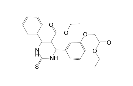 ethyl 4-[3-(2-ethoxy-2-oxoethoxy)phenyl]-6-phenyl-2-thioxo-1,2,3,4-tetrahydro-5-pyrimidinecarboxylate