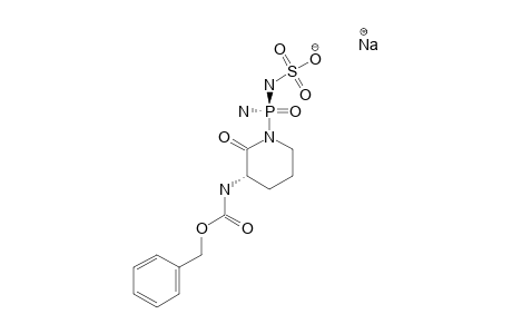 (3S,S-P)-1-AMINO-(SULFAMINO)-PHOSPHINYL-3-BENZYLOXYCARBONYLAMINO-2-PIPERIDINONE_SODIUM_SALT