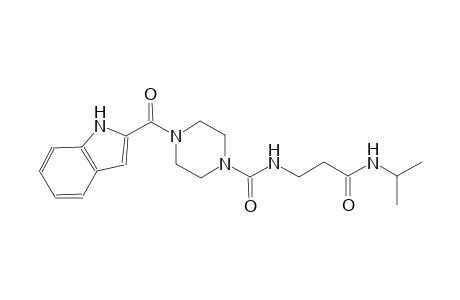 1-piperazinecarboxamide, 4-(1H-indol-2-ylcarbonyl)-N-[3-[(1-methylethyl)amino]-3-oxopropyl]-