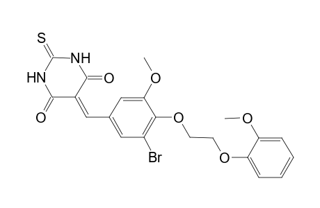 5-[3-bromo-5-methoxy-4-[2-(2-methoxyphenoxy)ethoxy]benzylidene]-2-thioxo-hexahydropyrimidine-4,6-quinone