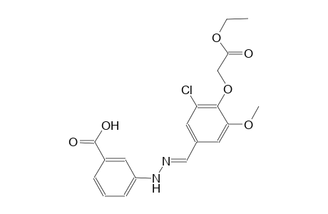 3-{(2E)-2-[3-chloro-4-(2-ethoxy-2-oxoethoxy)-5-methoxybenzylidene]hydrazino}benzoic acid