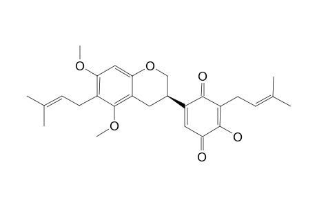 LICORIQUINONE_A;4'-HYDROXY-5,7-DIMETHOXY-6,3'-DIPRENYLISOFLAVANQUINONE