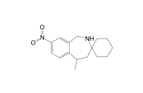 5-Methyl-8-nitro-1,2,4,5-tetrahydrospiro[2-benzazepine-3,1'-cyclohexane]