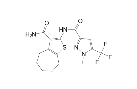 N-[3-(aminocarbonyl)-5,6,7,8-tetrahydro-4H-cyclohepta[b]thien-2-yl]-1-methyl-5-(trifluoromethyl)-1H-pyrazole-3-carboxamide