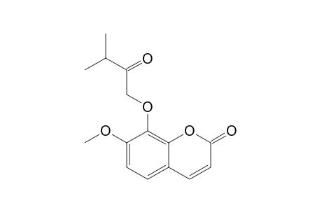8-(2'-OXO-3'-METHYL)-BUTOXY-7-METHOXYCOUMARIN