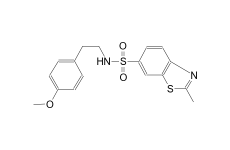 N-[2-(4-methoxyphenyl)ethyl]-2-methyl-1,3-benzothiazole-6-sulfonamide