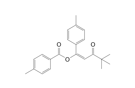 4,4-Dimethyl-1-(4-methylphenyl)-3-oxopent-1-en-1-yl 4-methylbenzoate