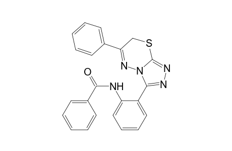 N-[2-(6-phenyl-7H-[1,2,4]triazolo[3,4-b][1,3,4]thiadiazin-3-yl)phenyl]benzamide