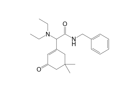 2-(diethylamino)-2-(5,5-dimethyl-3-oxidanylidene-cyclohexen-1-yl)-N-(phenylmethyl)ethanamide