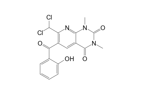 7-Dichloromethyl-6-(2-hydroxy-benzoyl)-1,3-dimethyl-1H-pyrido[2,3-d]pyrimidine-2,4-dione