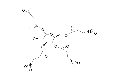 1,3,4,6-TETRAKIS-O-[3-NITROPROPANOYL]-B-D-GLUCOPYRANOSE