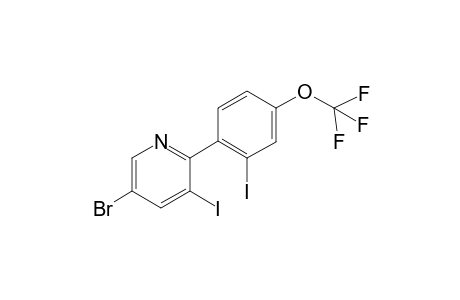 5-bromo-3-iodo-2-(2-iodo-4-(trifluoromethoxy)phenyl)pyridine