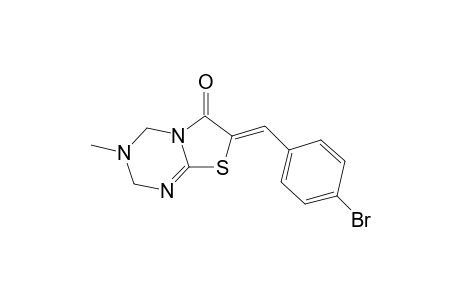 (7Z)-7-(4-bromobenzylidene)-3-methyl-2,4-dihydrothiazolo[3,2-a][1,3,5]triazin-6-one