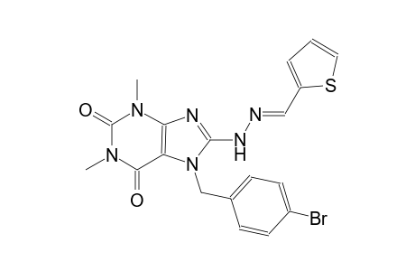 2-thiophenecarbaldehyde [7-(4-bromobenzyl)-1,3-dimethyl-2,6-dioxo-2,3,6,7-tetrahydro-1H-purin-8-yl]hydrazone