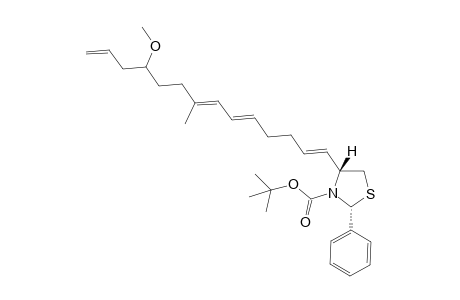 (2R,4R)-4-(11-Methoxy-8-methyl-tetradeca-1,5,7,13-tetraenyl)-2-phenyl-thiazolidine-3-carboxylic acid tert-butyl ester
