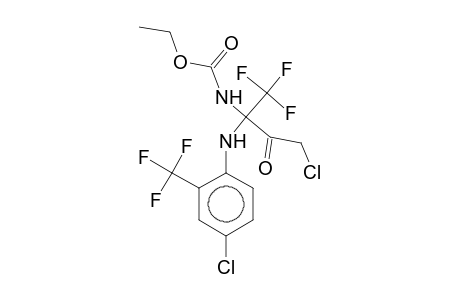 ETHYL 2-(2-CHLOROACETAMIDO)-2-[4-CHLORO-2-(TRIFLUOROMETHYL)ANILINO)-3,