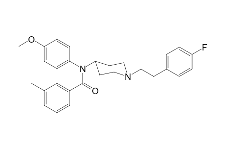 N-(1-[2-(4-Fluorophenyl)ethyl]piperidin-4-yl)-N-4-methoxyphenyl-3-methylbenzamide