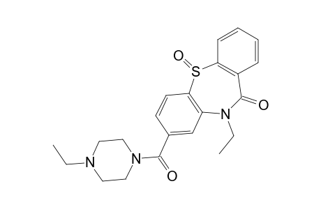 Dibenzo[b,f][1,4]thiazepin-11(10H)-one, 10-ethyl-8-[(4-ethyl-1-piperazinyl)carbonyl]-, 5-oxide