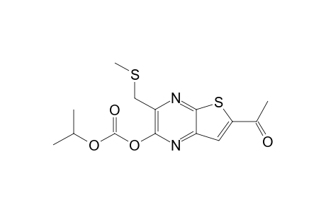 6-Acetyl-3-methylsulfanylmethylthieno[2,3-b]pyrazine-2-yl isopropyl carbonate
