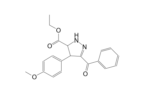 1H-pyrazole-5-carboxylic acid, 3-benzoyl-4,5-dihydro-4-(4-methoxyphenyl)-, ethyl ester