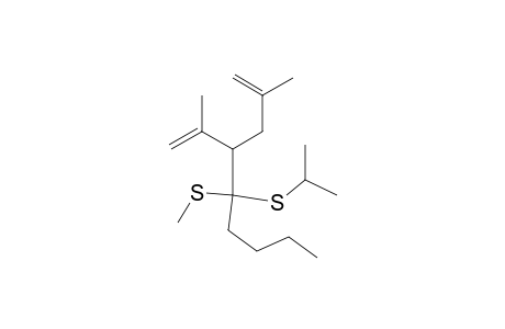 2,5 dimethyl-3-[(1-isopropylthio-1-methylthio)-1-pentyl]-1,5-hexadiene