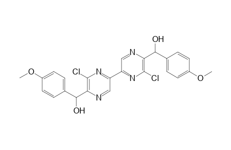 5,5'-Bis(p-methoxyphenylhydroxymethyl)-6,6'-dichloro-2,2'-bipyrazine