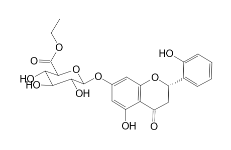 3,4,5-trihydroxy-6-[(2S)-5-hydroxy-2-(2-hydroxyphenyl)-4-keto-chroman-7-yl]oxy-tetrahydropyran-2-carboxylic acid ethyl ester