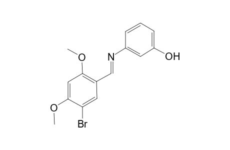 Phenol, 3-(5-bromo-2,4-dimethoxybenzylidenamino)-