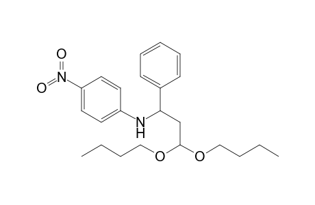 3-(4-Nitrophenylamino)-3-phenylpropanal dibutyl acetal
