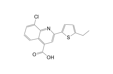 8-chloro-2-(5-ethyl-2-thienyl)-4-quinolinecarboxylic acid