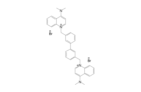 [1-[3-[3-[(4-dimethylaminoquinolin-1-ium-1-yl)methyl]phenyl]benzyl]quinolin-1-ium-4-yl]-dimethyl-amine dibromide