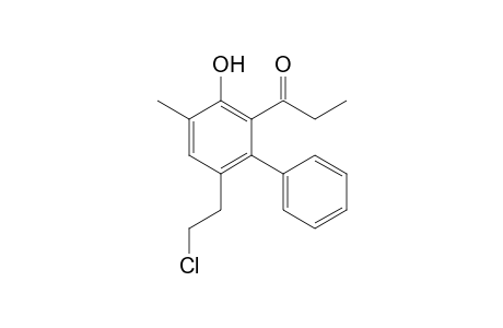1-[6-(2-Chloroethyl)-3-hydroxy-4-methylbiphenyl-2-yl]-propan-1-one
