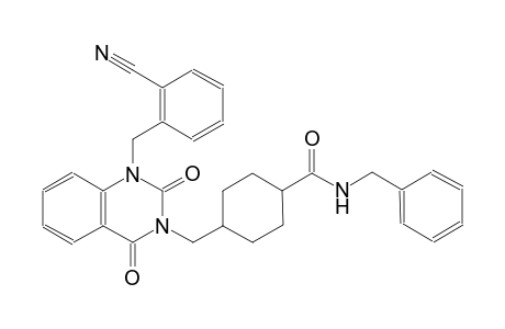 N-benzyl-4-[(1-(2-cyanobenzyl)-2,4-dioxo-1,4-dihydro-3(2H)-quinazolinyl)methyl]cyclohexanecarboxamide