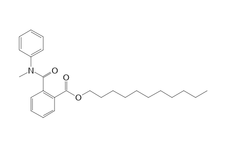 Phthalic acid, monoamide, N-methyl-N-phenyl-, undecyl ester