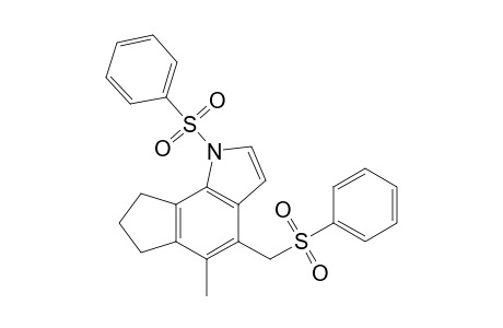 1-(benzenesulfonyl)-4-(benzenesulfonylmethyl)-5-methyl-7,8-dihydro-6H-cyclopenta[g]indole