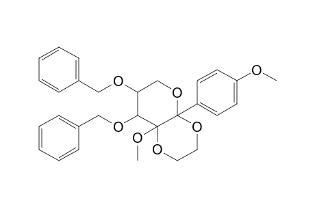 1-(p-methoxyphenyl)-6-methoxy-7,8-bis(benzyloxy)-2,5,10-trioxabicyclo[4.4.0]decane
