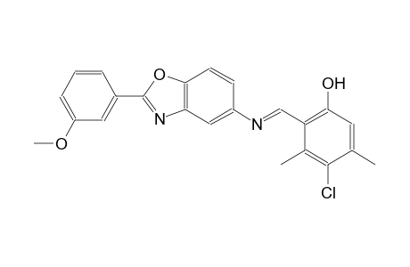phenol, 4-chloro-2-[(E)-[[2-(3-methoxyphenyl)-5-benzoxazolyl]imino]methyl]-3,5-dimethyl-