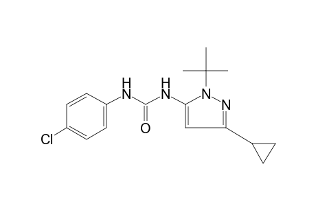 1-(1-tert-butyl-3-cyclopropylpyrazol-5-yl)-3-(p-chlorophenyl)urea