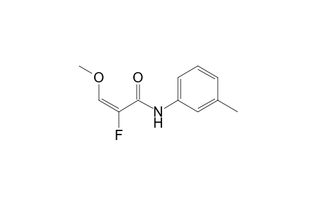 (E)-2-Fluoro-3-methoxy-3'-methylprop-2-enanilide