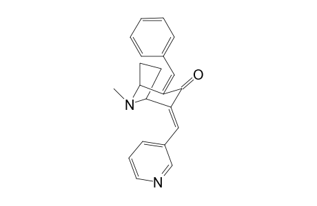 (2E,4E)-2-benzal-8-methyl-4-(3-pyridylmethylene)-8-azabicyclo[3.2.1]octan-3-one