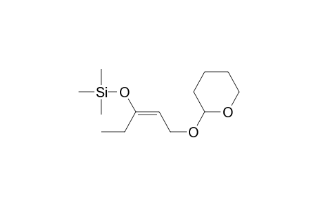 Silane, [[1-ethyl-3-[(tetrahydro-2H-pyran-2-yl)oxy]-1-propenyl]oxy]trimethyl-, (E)-