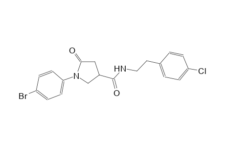 3-pyrrolidinecarboxamide, 1-(4-bromophenyl)-N-[2-(4-chlorophenyl)ethyl]-5-oxo-