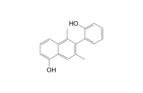 1,3-Dimethyl-2-(2-hydroxyphenyl)-5-hydroxynaphthalene