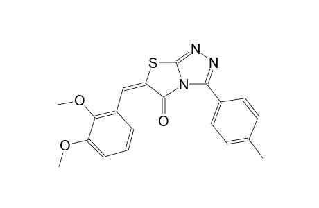 (6E)-6-(2,3-dimethoxybenzylidene)-3-(4-methylphenyl)[1,3]thiazolo[2,3-c][1,2,4]triazol-5(6H)-one