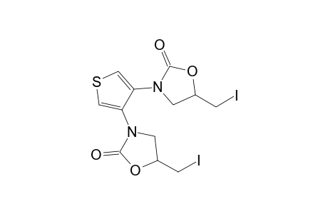 5-(iodanylmethyl)-3-[4-[5-(iodanylmethyl)-2-oxidanylidene-1,3-oxazolidin-3-yl]thiophen-3-yl]-1,3-oxazolidin-2-one