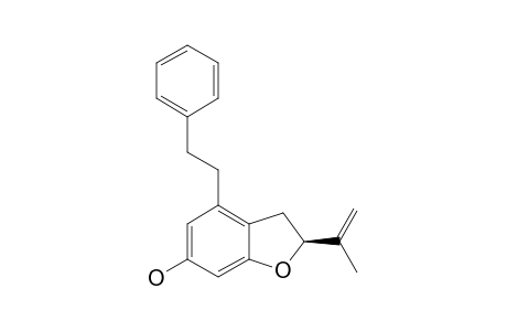 2-ISOPROPENYL-6-HYDROXY-4-(2-PHENYLETHYL)-DIHYDROBENZOFURAN