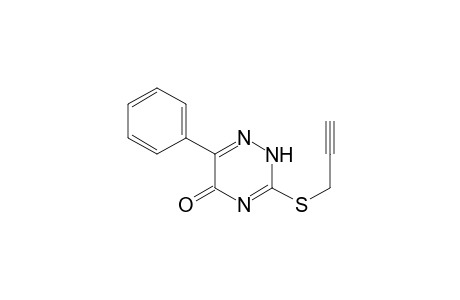 6-Phenyl-3-(prop-2-ynylthio)-2H-1,2,4-triazin-5-one